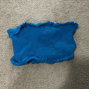 Forever 21 brand blue tube top